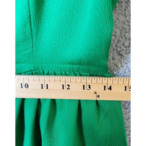 Vtg 60s 70s Alfred Shaheen Women's S/M Sleeveless Funky Wide Leg Jumpsuit Green - Picture 13 of 16